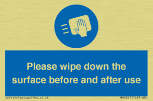 Please wipe down the surface before and after use